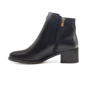 vue intérieur bottines cavalière cuir noir jules & jenn