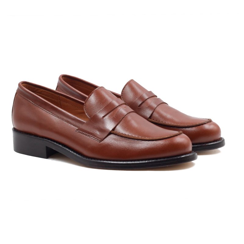 mocassins femme cuir camel jules & jenn