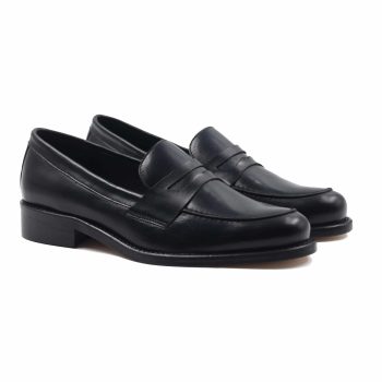 mocassins femme cuir noir jules & jenn