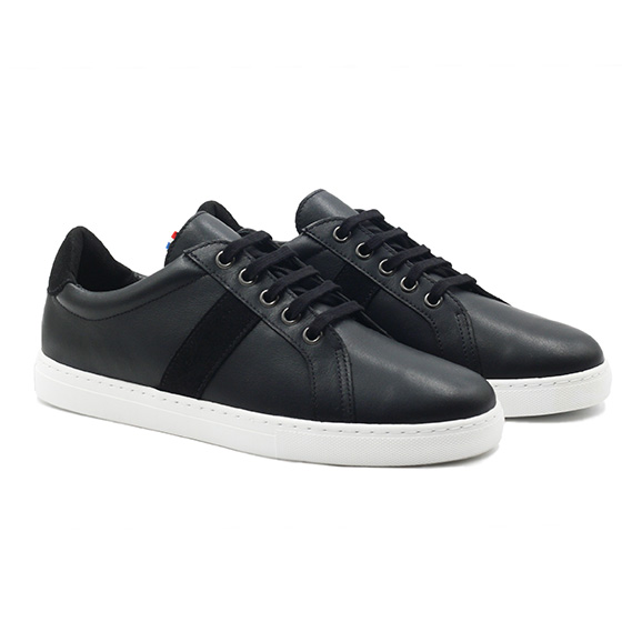 Lacets plats coton noir