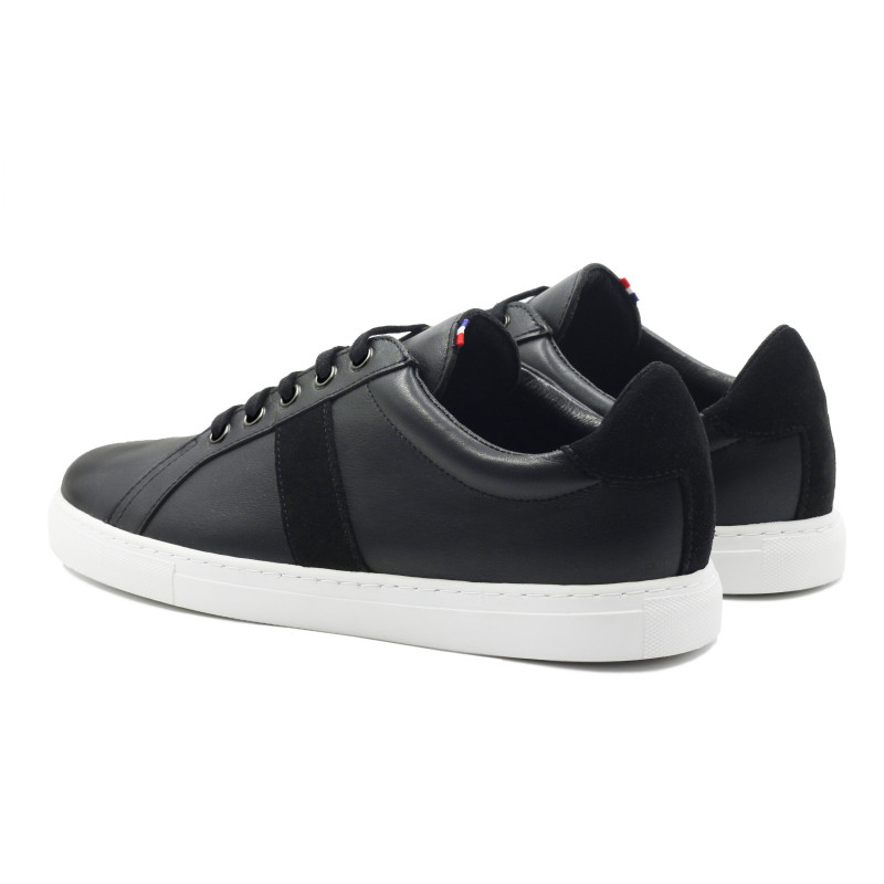 vue arrière baskets Made in France cuir noir JULES & JENN