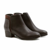 bottines moyen talon cuir marron jules & jenn