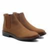 vue face chelsea boots basse cuir nubuck cognac jules & jenn