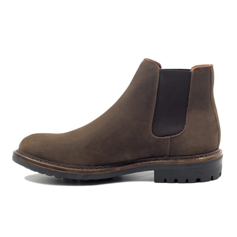 vue interieur chelsea boots basses cuir nubuck marron jules jenn