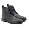 vue face rangers boots cuir graine gris jules & jenn