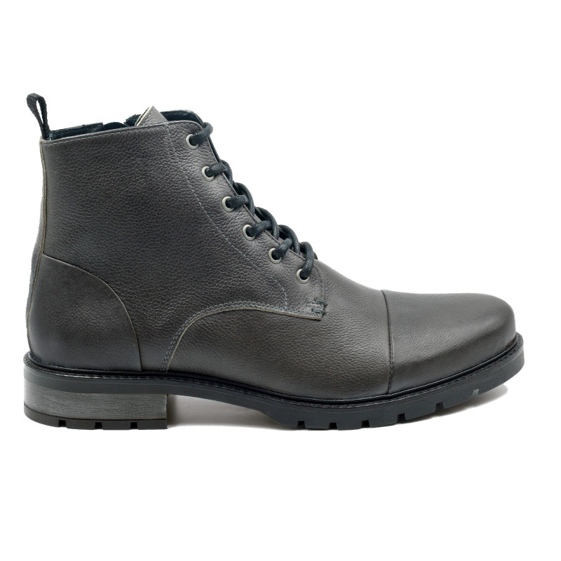 vue exterieur rangers boots cuir graine gris jules & jenn