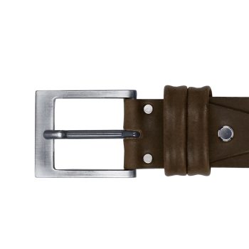 vue boucle ceinture casual cuir marron jules & jenn