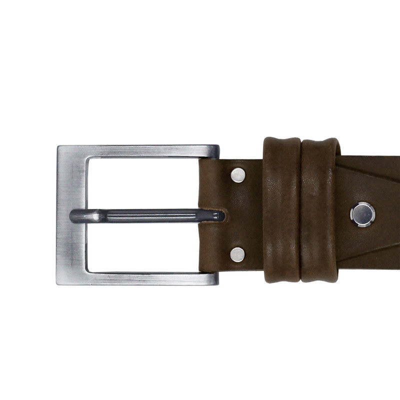 vue boucle ceinture casual cuir marron jules & jenn