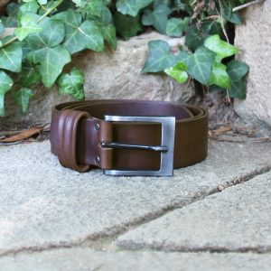 vue posee ceinture casual cuir marron jules & jenn