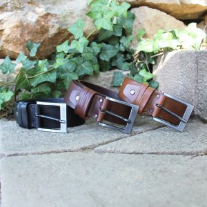 vue multiproduits ceinture casual cuir marron jules & jenn