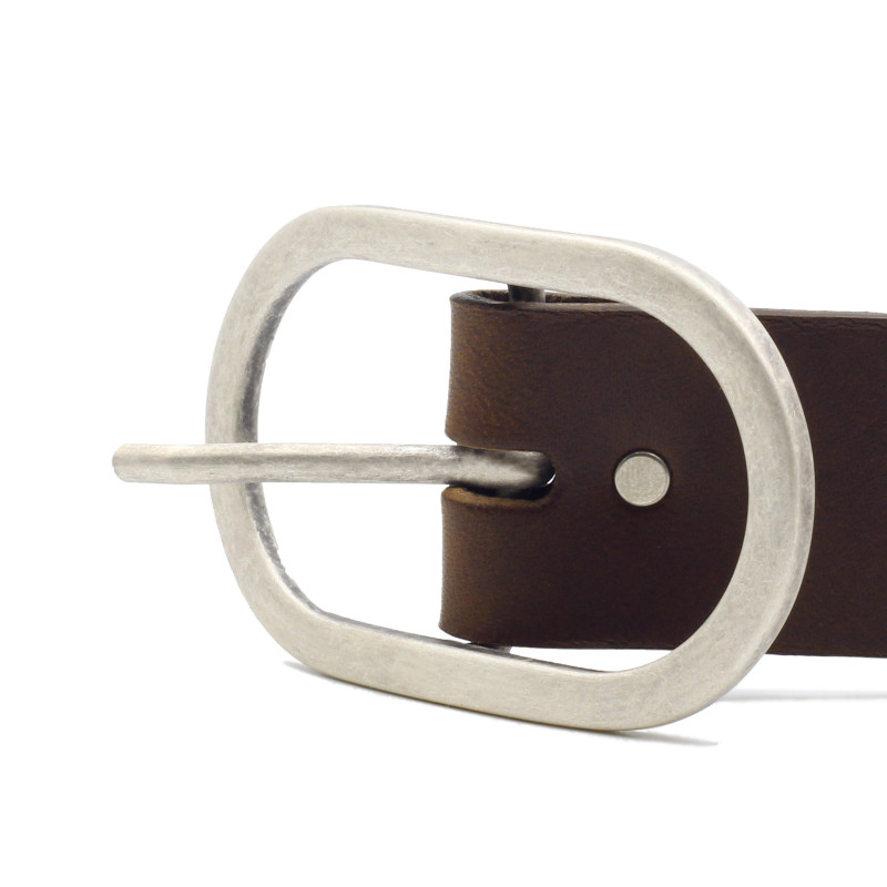 vue boucle ceinture large cuir marron JULES & JENN