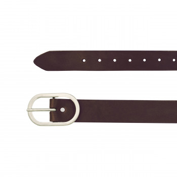 vue dessus ceinture large cuir marron JULES & JENN
