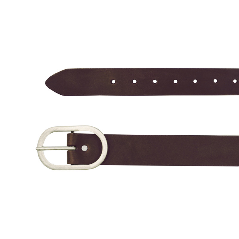 vue dessus ceinture large cuir marron JULES & JENN