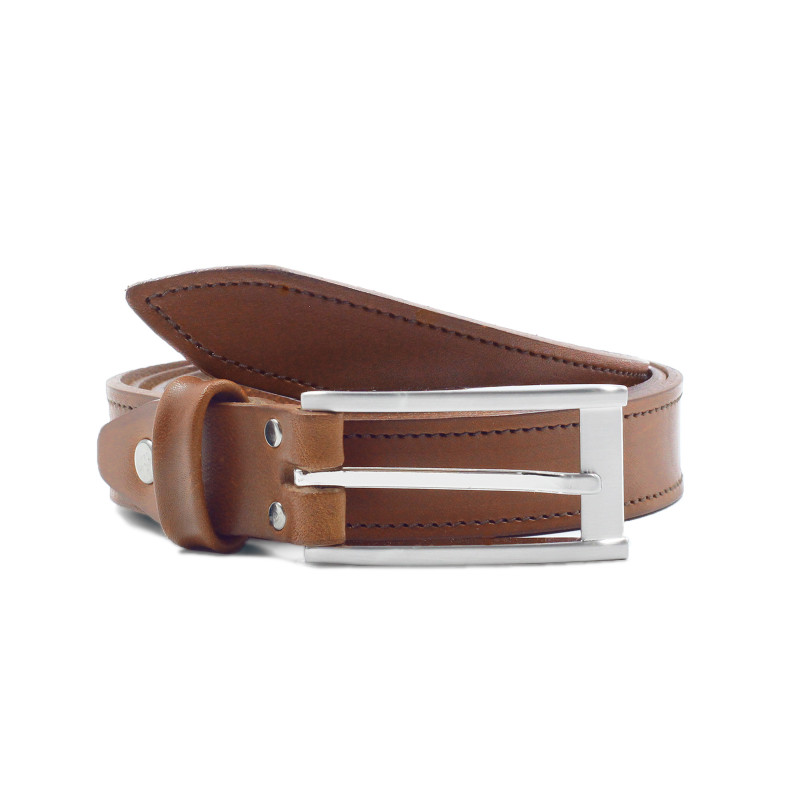 ceinture new york cuir cognac jules et jenn