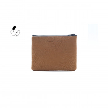 vue arriere pochette cuir graine camel jules & jenn