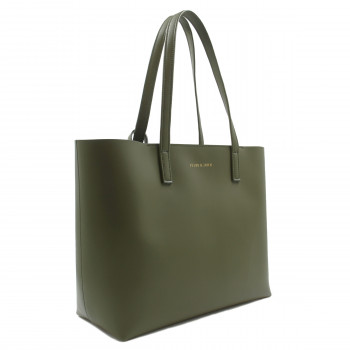 sac cabas cuir kaki jules & jenn
