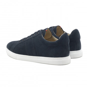 vue arrière baskets made in france cuir daim bleu JULES & JENN