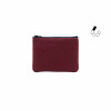 pochette cuir grainé upcyclé bordeaux petit modèle jules & jenn