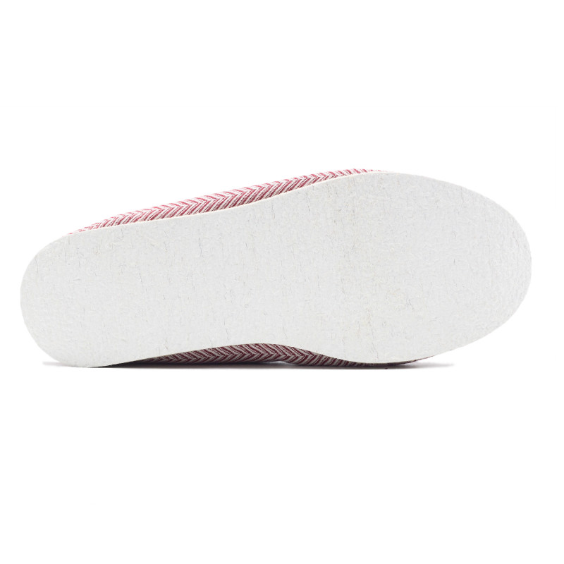 vue dessous charentaises blanc rouge jules & jenn