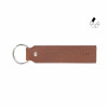 vue face porte cles grave cuir upcycle cognac jules & jenn
