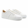 baskets made in france cuir grainé blanc JULES & JENN