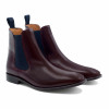 chelsea boots cuir bordeaux et bleu JULES & JENN