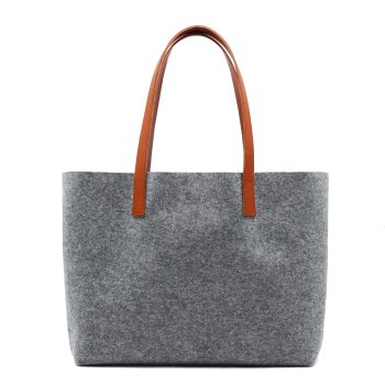 vue dos sac cabas drap de laine gris JULES & JENN