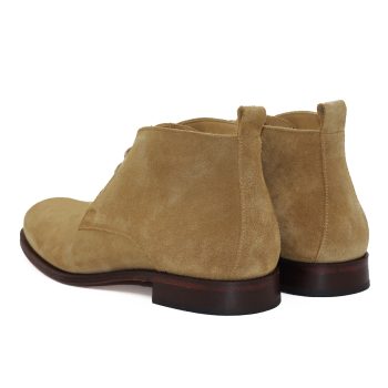 vue arriere desert boots cuir daim beige jules & jenn