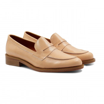 mocassins cuir beige JULES & JENN
