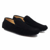 vue arriere mocassins homme cuir daim noir jules & jenn