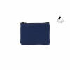 pochette cuir grainé upcyclé bleu royal petit modèle jules & jenn