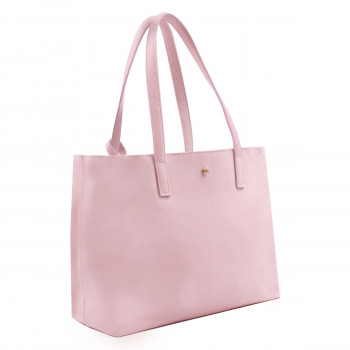 vue cote sac cabas cuir souple graine rose jules & jenn