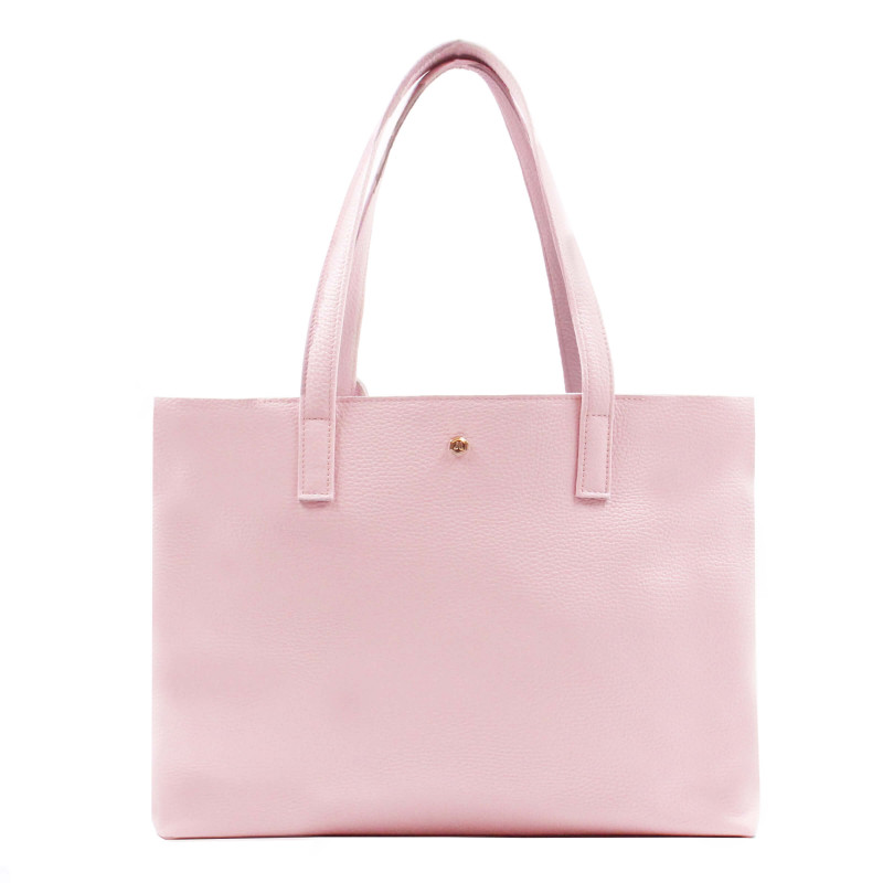 sac cabas cuir souple graine rose jules & jenn