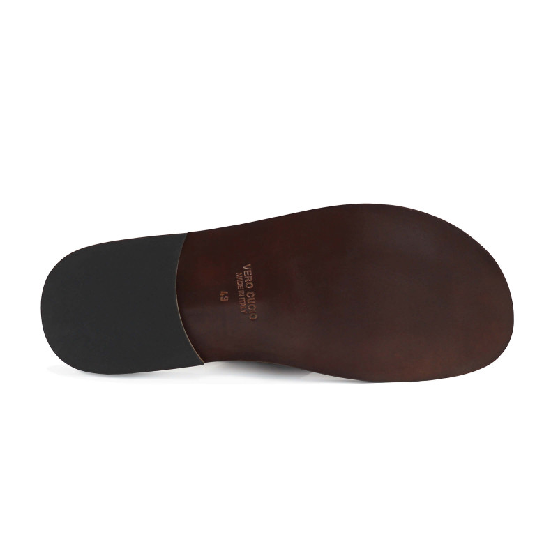 vue dessous sandales croisees homme cuir noir jules & jenn