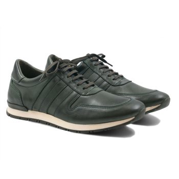 sneakers cuir vert JULES & JENN