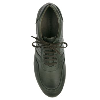 vue dessus sneakers cuir vert JULES & JENN