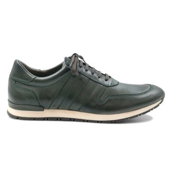 vue extérieur sneakers cuir vert JULES & JENN