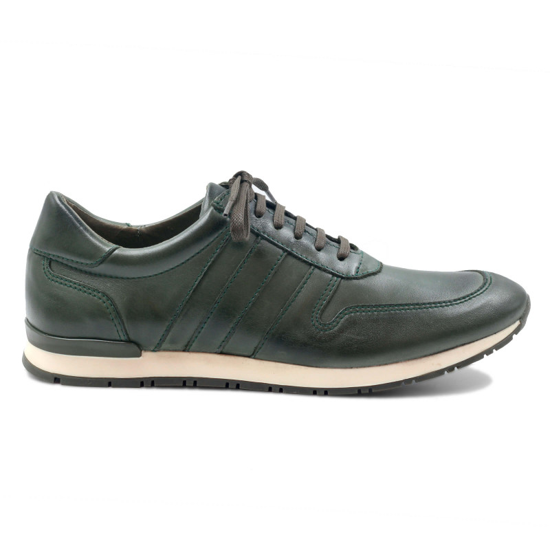 vue extérieur sneakers cuir vert JULES & JENN