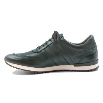 vue intérieur sneakers cuir vert JULES & JENN