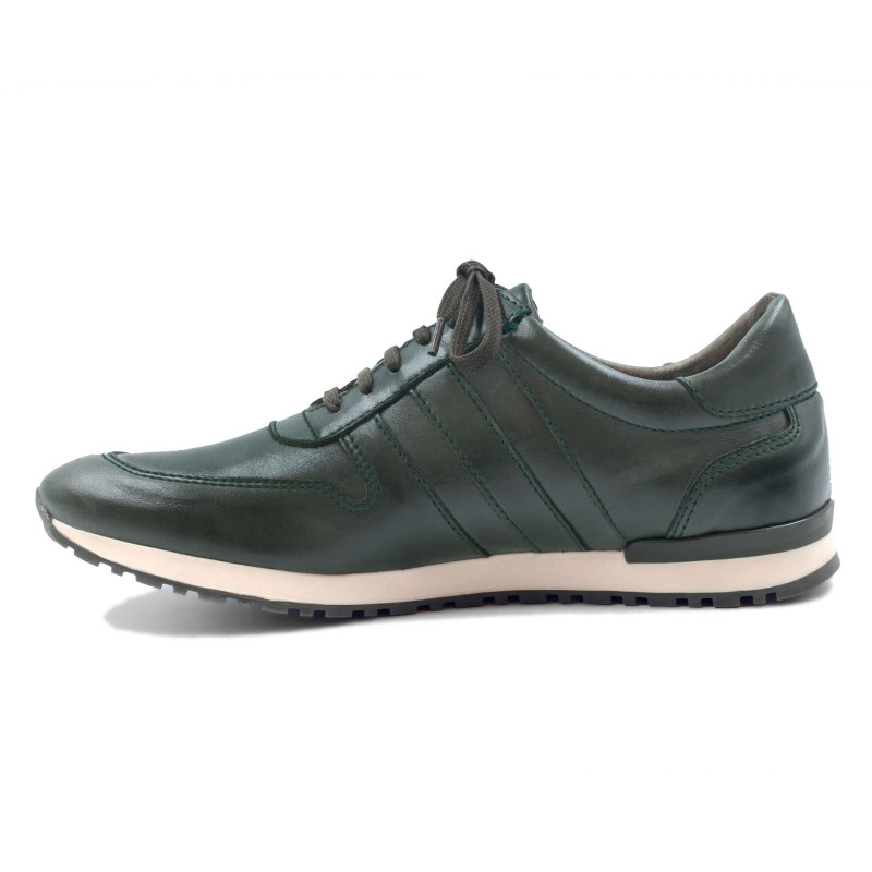 vue intérieur sneakers cuir vert JULES & JENN