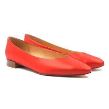 ballerines cuir corail jules & jenn
