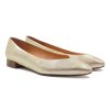 ballerines cuir métallisé doré jules & jenn