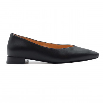 vue extérieur ballerines cuir noir jules & jenn
