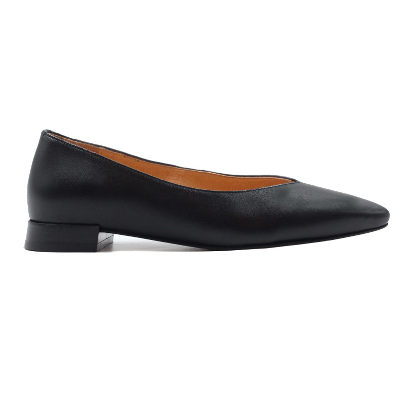 vue extérieur ballerines cuir noir jules & jenn