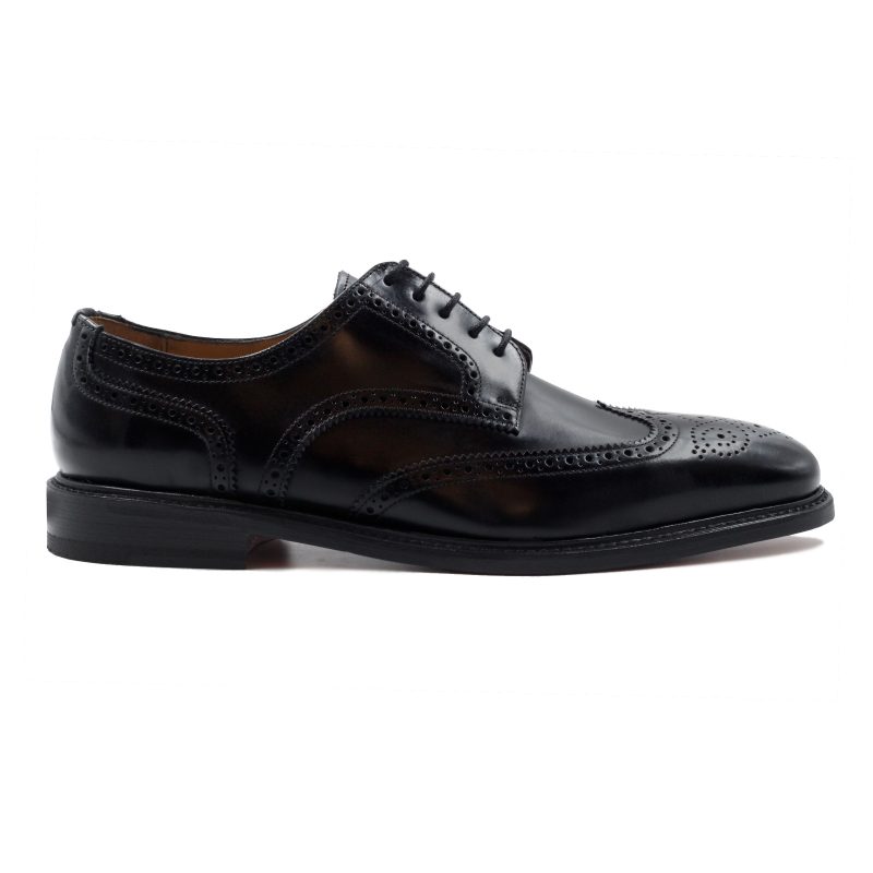 vue profil derbies cousu goodyear cuir noir jules jenn