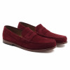 mocassins urbains cuir velours bordeaux jules & jenn