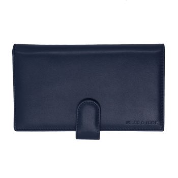 portefeuille porte-chequier bleu jules & jenn