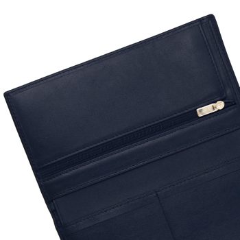 vue interieur portefeuille porte-chequier bleu jules & jenn