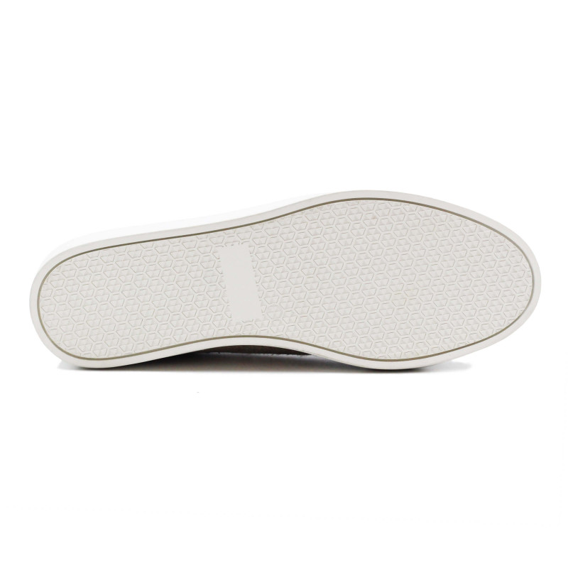 vue dessous baskets lin beige bleu jules & jenn