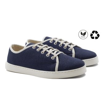 baskets lin bleu beige jules & jenn